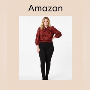 Amazon Women’s Long Sleeve Dress Blouse Size Large